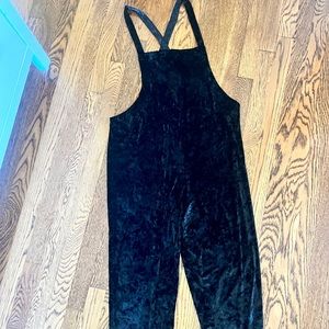 Urban outfitters crushed velvet jumpsuit